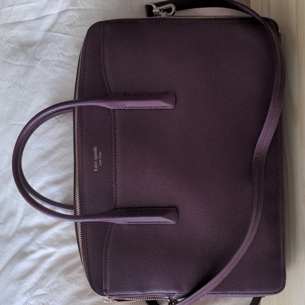 Never-worn burgundy Kate Spade laptop bag